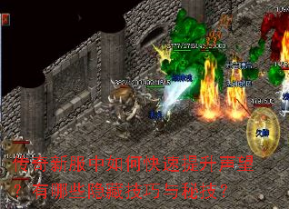 传奇新服中如何快速提升声望?有哪些隐藏技巧与秘技? 传奇新服中如何快速提升声望?有哪些隐藏技巧与秘技?