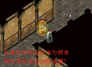 私服玩家PK对决中为何食物与信息成为决胜关键? 私服玩家PK对决中为何食物与信息成为决胜关键?