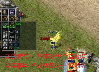 至尊传奇中共有多少个首领与精英怪物详细数量统计解析? 至尊传奇中共有多少个首领与精英怪物详细数量统计解析?