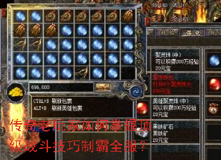 传奇老玩家如何掌握顶级战斗技巧制霸全服? 传奇老玩家如何掌握顶级战斗技巧制霸全服?