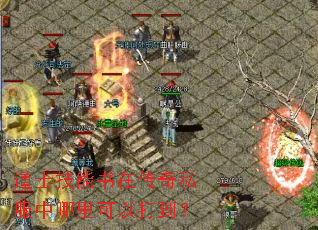 道士技能书在传奇私服中哪里可以打到? 道士技能书在传奇私服中哪里可以打到?